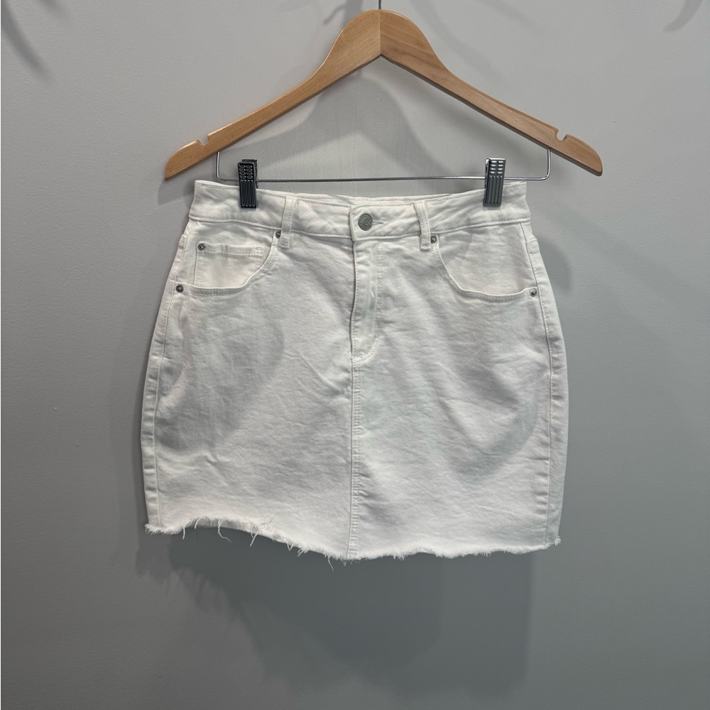 Garage White Denim Skirt - S